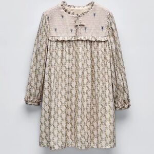 ZARA Floral Long Sleeve Dress 10 years